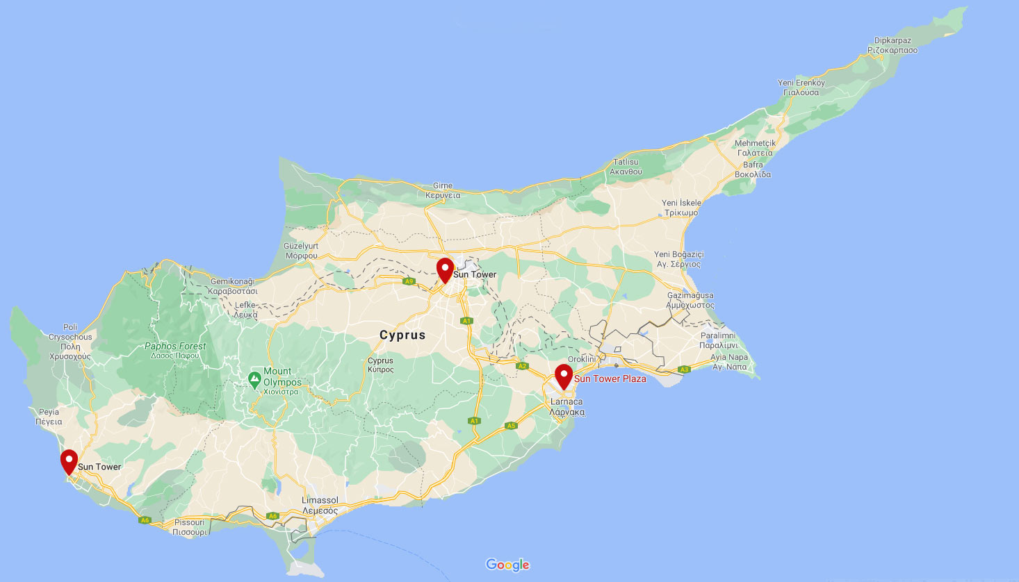 SunTower Locations Cyprus